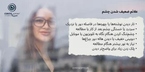 ضعیف شدن چشم: علائم، دلایل و بهترین روش‌های تشخیص